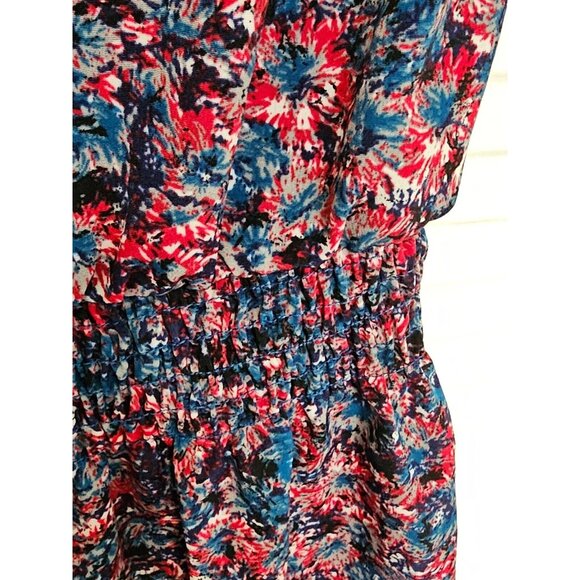 Johnny Martin Dress Multicolor Size M Multi Color Elastic Waist - Picture 3 of 5